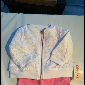 Cats & Jack Eyelet Zippered Jacket